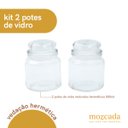Ver imagem 3 de Kit 2 potes de vidro com tampa herméticos redondos 500ml - Mozcada
