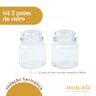 Kit 2 potes de vidro com tampa herméticos redondos 500ml - Mozcada - 3