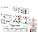 Ver imagem 4 de Cozinha Completa Compacta Florença 6 Portas 1 Gaveta MDP 190cm Preta Multimóveis