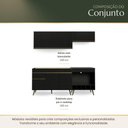 Ver imagem 6 de Cozinha Completa Compacta Florença 6 Portas 1 Gaveta MDP 190cm Preta Multimóveis