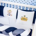 Ver imagem 3 de Kit Berço - 6 Peças - Algodão - Estampado/liso - Mosqueteiro