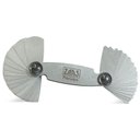Ver imagem 1 de Calibrador de Raio em Aço Inox - Cap. 1,0 - 7,0mm - Ref. 113,0005 - Zaas