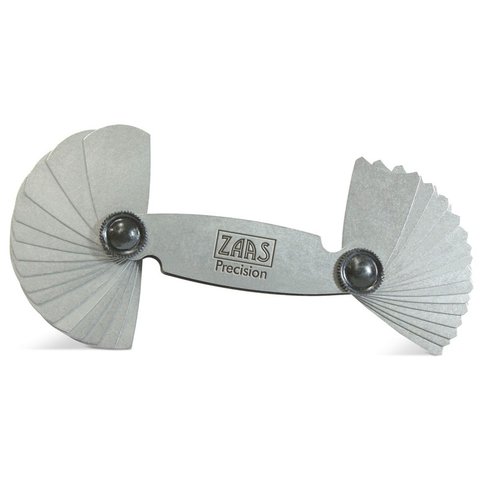 Calibrador de Raio em Aço Inox - Cap. 1,0 - 7,0mm - Ref. 113,0005 - Zaas