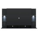 Ver imagem 7 de Painel Com Suporte Tv 60" E 2 Leds Vegas Multimóveis V3677 Preto Preto