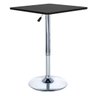 Mesa alta bar bistro Apollo quadrada 60 cm tampo madeira ajustável - 1