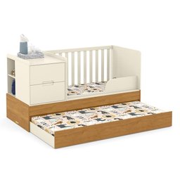 Dormitório Completo Infantil Tutto New 4 Portas, Cômoda, Berço Multifuncional Formare Off White/Frei - 6