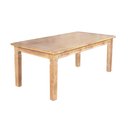Ver imagem 1 de Mesa de Jantar Retangular 180x80cm Rústica Aurora Madeira Maciça - Natural
