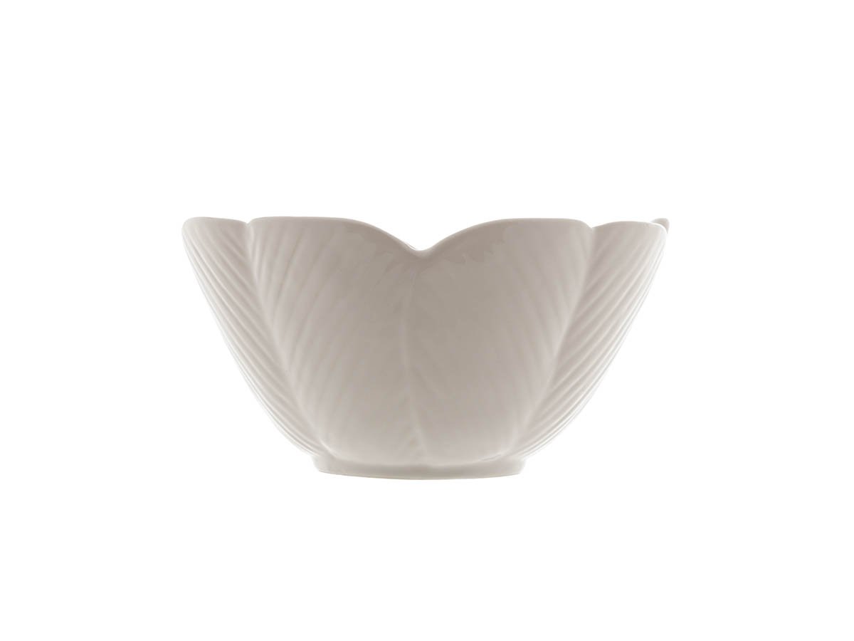 Centro de Mesa Cerâmica Banana Leaf Branco 13x7cm Lyor 4527 - 2