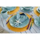 Ver imagem 7 de Jogo de Pratos Rasos em Porcelana Ryo com 6 Peças 27,5cm Oxford Blue Bay