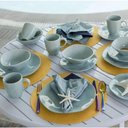 Ver imagem 4 de Jogo de Pratos Rasos em Porcelana Ryo com 6 Peças 27,5cm Oxford Blue Bay