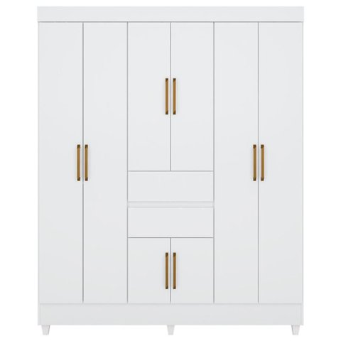 Guarda Roupa Casal 08 Portas 82060 Branco Demobile Branco