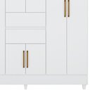 Ver imagem 4 de Guarda Roupa Casal 08 Portas 82060 Branco Demobile Branco
