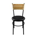Ver imagem 3 de 2 Cadeiras Pretas para Cozinha Viena Palha:Preto