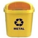 Ver imagem 4 de Cesto Individual Coleta Seletiva 40 L Para Poste Ou Parede:Marrom