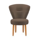 Ver imagem 5 de Cadeira Estofada para Mesa de Jantar Recepção Camarim Ergonômica Pés de Madeira Resistente