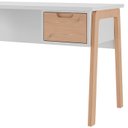 Ver imagem 5 de Escrivaninha Para Escritorio 136x76 cm 1 Gaveta BF1014 Branco Pinus HEC
