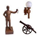 Ver imagem 1 de Kit Minha Fazenda Jockey Luminaria Canhão Jardim Decorar