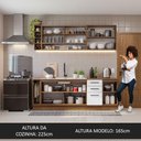 Ver imagem 6 de Armário de Cozinha Completa 220cm Rustic/Branco Agata da Thêmis Madesa