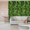 Painel de Folhas Verdes Realistas 3m² para Jardim Vertical Artificial Premium para Decoração Interna - 1