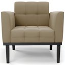 Ver imagem 6 de Poltrona Decorativa Base Madeira Preto Ana Suede Marrom Rt - Ibiza