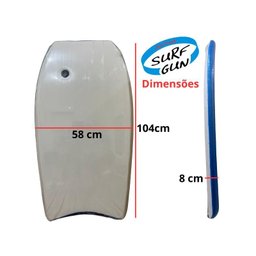 Prancha de Surf Bodyboard Surf Gun Grande Semi Pro 100x58 Cm2 - 5