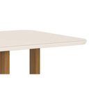 Ver imagem 6 de Mesa para Cozinha Natalí Sc73 C/tampo Madeirado Vidro Curvo 120x80cm Nature/off White - Henn