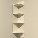 Ver imagem 2 de Prateleira de Canto Mdf Branco 1.5 Cm By Mobille para Sala e Quarto