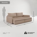 Ver imagem 3 de Sofá Cama Retrátil 180cm 2 Lugares Resplendor