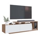 Ver imagem 3 de Rack Linea com 2 Portas e Nichos para Televisor 50 Polegadas Nova Móbile Montana Branco