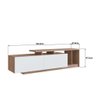 Rack Linea com 2 Portas e Nichos para Televisor 50 Polegadas Nova Móbile Montana Branco - 5