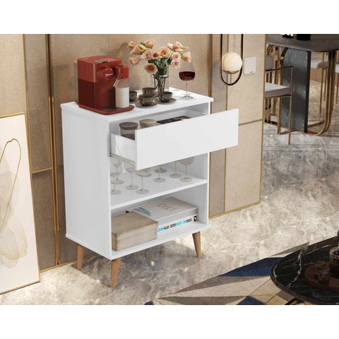 Aparador Buffet 1 Gaveta Beatriz - Jalmac Móveis: Branco