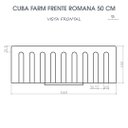Ver mais imagens de Cuba Cozinha Farm Sink Romana 50 Cm Estilo Fazenda Avental