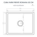 Ver imagem 6 de Cuba Cozinha Farm Sink Romana 50 Cm Estilo Fazenda Avental