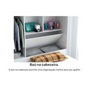 Ver imagem 5 de Guarda roupa solteiro com Bicama 4 portas 2 gavetas e Bau Milena ACP Móveis Branco/Rosa ACP MÓVEIS