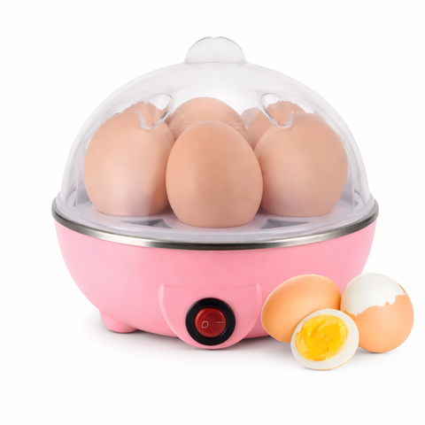 Cozedor de Ovos Elétrico Portátil 110v - Rosa