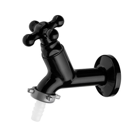 Torneira Plástica Jardim Maruja 1130966 Viqua Preto