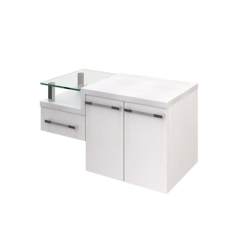 Gabinete Armario para Banheiro Legno 830 (somente Balcao) Branco Chess C-branco Chess