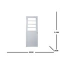Ver imagem 3 de Porta Basculante Vidro Mini Boreal 210x90cm Ecosul Esquadrisul Abertura Direita Branco