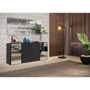 Ver mais imagens de Aparador Buffet com Espelho Multimóveis Vegas FG3561 Preto