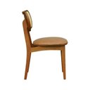 Ver mais imagens de Kit 2 Cadeiras Organik Madeira Maciça Encosto Telinha Assento Estofado Corano