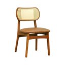 Ver imagem 5 de Kit 2 Cadeiras Organik Madeira Maciça Encosto Telinha Assento Estofado Corano