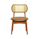 Ver imagem 7 de Kit 2 Cadeiras Organik Madeira Maciça Encosto Telinha Assento Estofado Corano