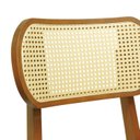 Ver mais imagens de Kit 2 Cadeiras Organik Madeira Maciça Encosto Telinha Assento Estofado Corano