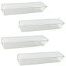 Kit 4 Organizadores Gavetas Transparente 30 X 8 Cm Praticidade e Organização - 1