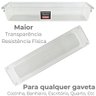 Kit 4 Organizadores Gavetas Transparente 30 X 8 Cm Praticidade e Organização - 3