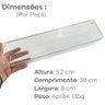 Kit 4 Organizadores Gavetas Transparente 30 X 8 Cm Praticidade e Organização - 2