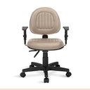 Ver imagem 2 de Cadeira Executiva Costura H Back C/braços Bege