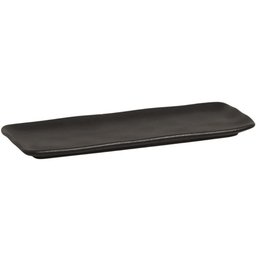 Kit 6 Bandejas Cerâmica Servir Sushi Sashimi 33x13cm Preto Travessa Porto Brasil - 5