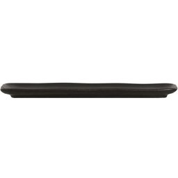 Kit 6 Bandejas Cerâmica Servir Sushi Sashimi 33x13cm Preto Travessa Porto Brasil - 7