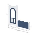 Ver imagem 2 de Janela com Grade de Proteção New Garden Casatema MadeiraOriginals Branco/Azul
